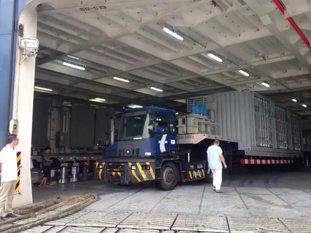 移動式變壓器裝船運輸